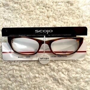 Scojo NY Vision "Geek" Tortoise Reading Glasses +1.00